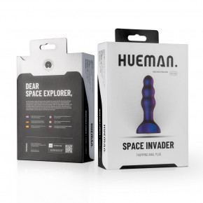 Hueman Space Invader Plug Anal Con Vibración Usb