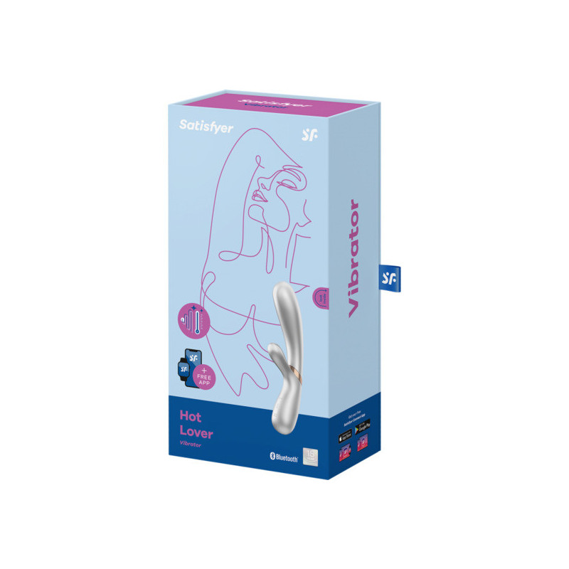 SATISFYER HOT LOVER SILVER CHAMPAGNE CON APP