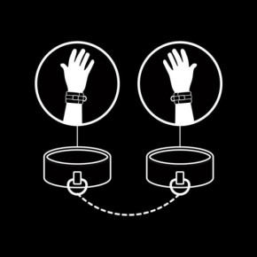 FETISH SUBMISSIVE - ESPOSAS CUERO VEGANO CON FORRO DE NOPRENO