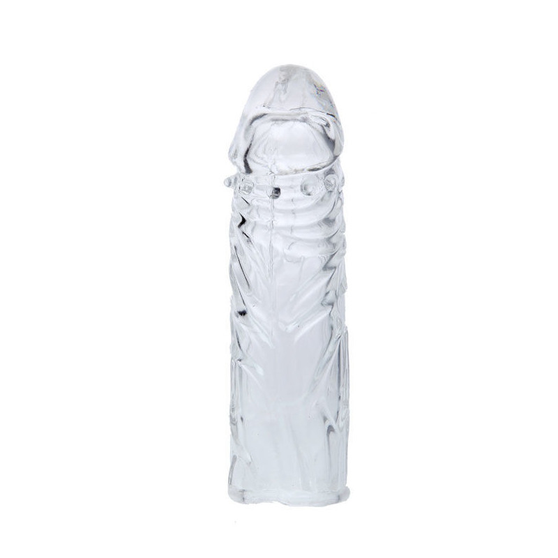 BAILE - FUNDA TRANSPARENTE PARA EL PENE EN SILICONA 13 CM