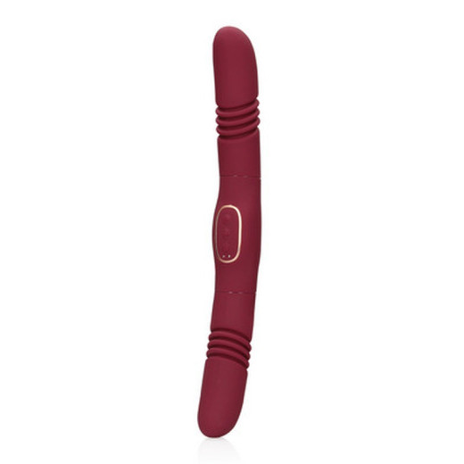 LOVELINE - Vibrador Doble con Empuje Merlot Grape