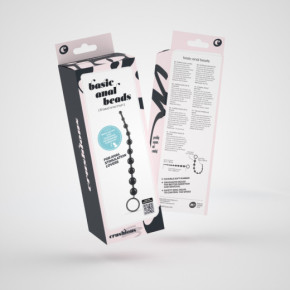 Cadena Anal de 10 Bolas Crushious Negra