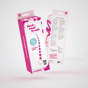 Cadena Anal de 10 Bolas Crushious Rosa