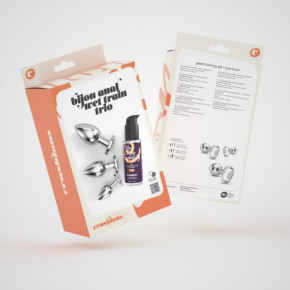Set de Entrenamiento Anal Bijou Wet Trio Transparente Crushious