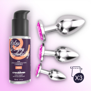 Set de Entrenamiento Anal Bijou Wet Trio Rosa Crushious