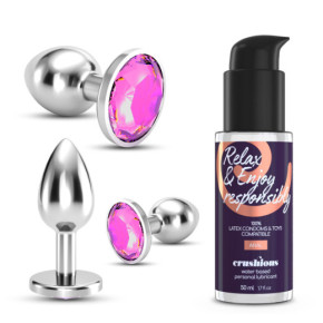 Set de Entrenamiento Anal Bijou Wet Trio Rosa Crushious