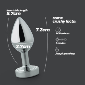 Plug Anal Borealis con LED Pequeño Crushious