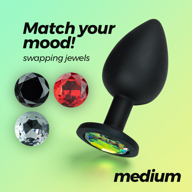 Plug Anal Camileo Regular con 4 Joyas Intercambiables Crushious