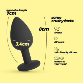 Plug Anal Camileo Regular con 4 Joyas Intercambiables Crushious