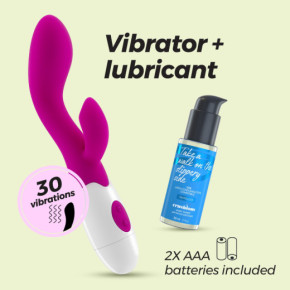 Vibrador Conejito Cherie con Lubricante Base Agua Incluido Crushious