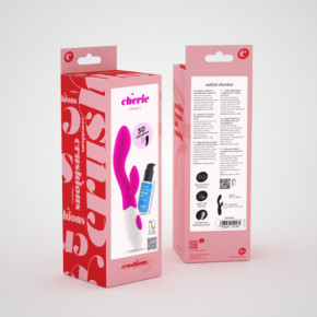 Vibrador Conejito Cherie con Lubricante Base Agua Incluido Crushious