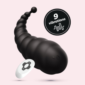 Huevo Vibrador Recargable Cocoon con Control Remoto Inalámbrico Negro Crushious