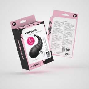 Huevo Vibrador Recargable Cocoon con Control Remoto Inalámbrico Negro Crushious