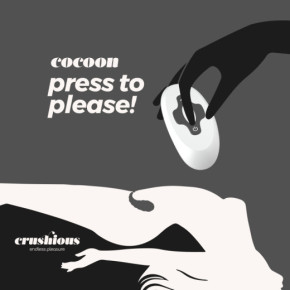 Huevo Vibrador Recargable Cocoon con Control Remoto Inalámbrico Negro Crushious