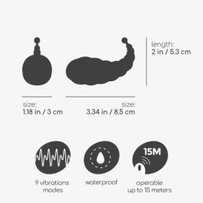 Huevo Vibrador Recargable Cocoon con Control Remoto Inalámbrico Rosa Crushious