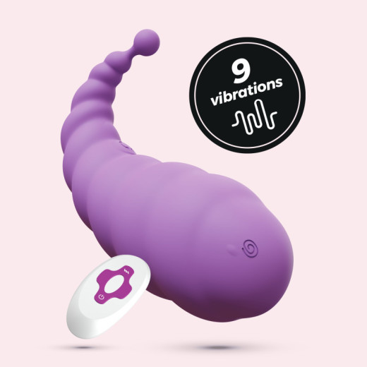 Huevo Vibrador Recargable Cocoon con Control Remoto Inalámbrico Lila Crushious