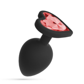 Plug Anal Cuore Grande con 4 Joyas Intercambiables Crushious