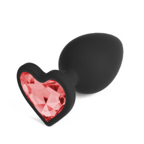 Plug Anal Cuore Grande con 4 Joyas Intercambiables Crushious