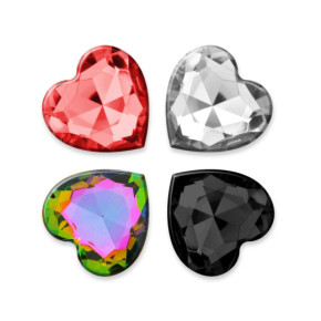 Plug Anal Cuore Grande con 4 Joyas Intercambiables Crushious