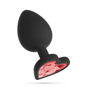 Plug Anal Cuore Pequeño con 4 Joyas Intercambiables Crushious