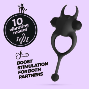 Anillo Vibrador Daemon Negro Crushious