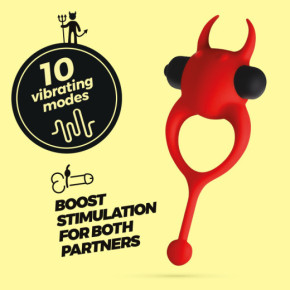 Anillo Vibrador Daemon Rojo Crushious