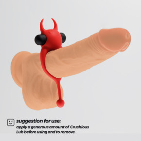 Anillo Vibrador Daemon Rojo Crushious