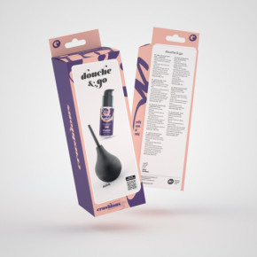 Ducha Anal Douche & Go 90 ml con Lubricante Anal 50 ml Crushious