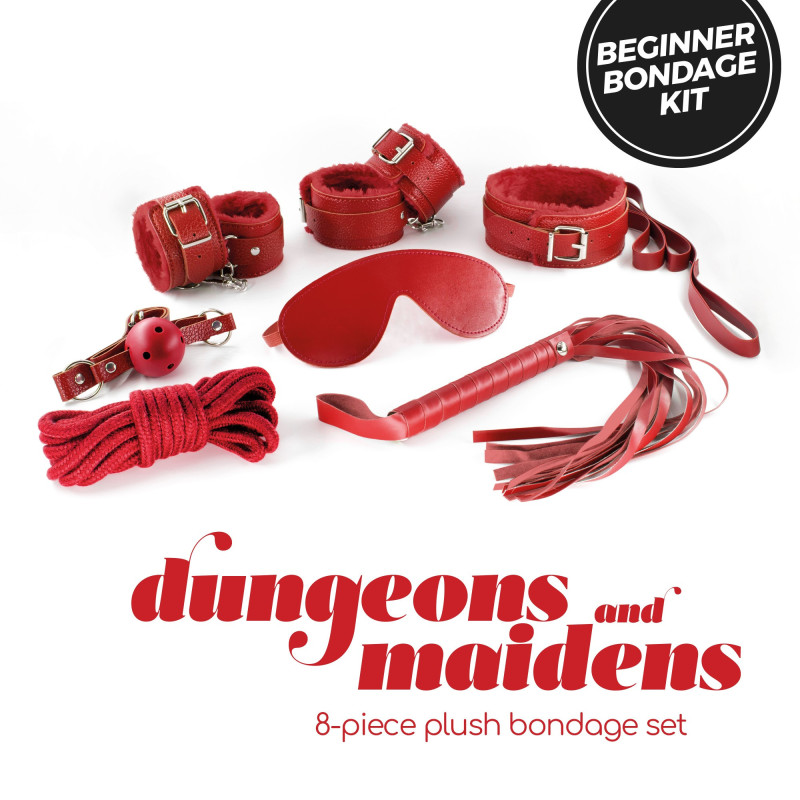 Kit BDSM Dungeons & Maidens Rojo Crushious