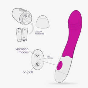 Vibrador Growlie con Lubricante Base Agua Incluido Crushious
