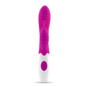 Vibrador Conejito Gummie Morado con Lubricante Base Agua Incluido Crushious