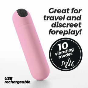 Bala Vibradora Recargable Imoan Rosa Bebé Crushious