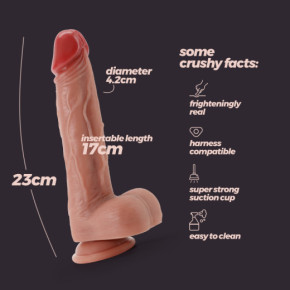 Dildo de Silicona Líquida Inviktus 9 Natural Crushious