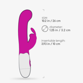 Vibrador Conejito Jigglie con Lubricante Base Agua Incluido Crushious