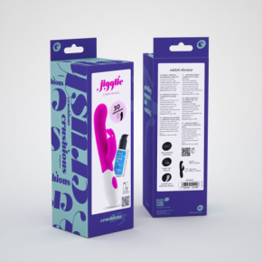 Vibrador Conejito Jigglie con Lubricante Base Agua Incluido Crushious