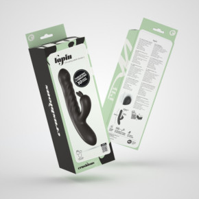 Vibrador Conejito con Movimiento Lapin Negro Crushious