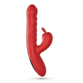 Vibrador Conejito con Movimiento Lapin Rojo Crushious