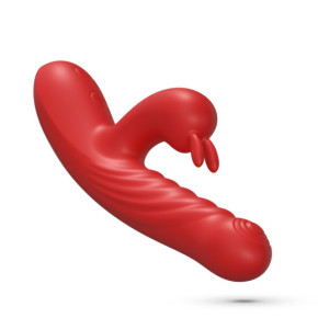Vibrador Conejito con Movimiento Lapin Rojo Crushious