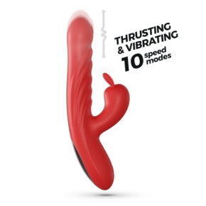 Vibrador Conejito con Movimiento Lapin Rojo Crushious