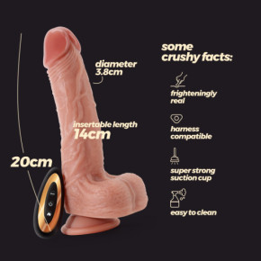 Vibrador de Silicona Líquida Inviktus Vibe 7.5 Natural Crushious