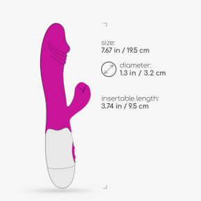 Vibrador Conejito Lollipop con Lubricante Base Agua Incluido Crushious