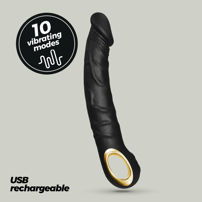 Vibrador Realista Magnus Negro Crushious