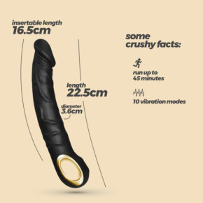 Vibrador Realista Magnus Negro Crushious