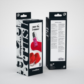 Set Me Lo Como: Esposas de Velcro + Antifaz de Satén + Lubricante Comestible de Fresa Crushious