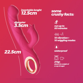 Vibrador Conejito con Movimiento Mirenca Crushious