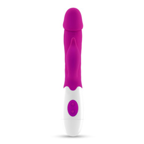 Vibrador Conejito Mochi Morado con Lubricante Base Agua Incluido Crushious