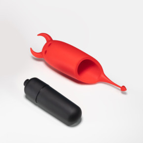 O-Pet Devil con Bala Vibradora de 10 Ritmos Rojo Crushious