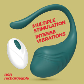 Huevo Vibrador Recargable Tamago con Control Remoto Esmeralda Crushious