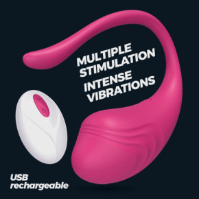 Huevo Vibrador Recargable Tamago con Control Remoto Rosa Crushious