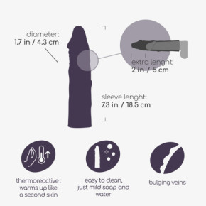 Funda para Pene Realista The Macho con Extensión de 5 cm Crushious